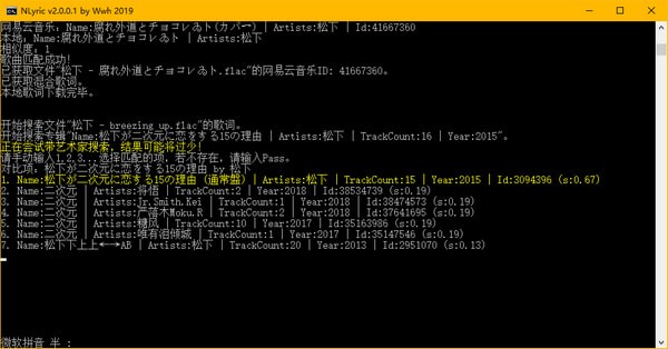 NLyric(网易云音乐歌词自动搜索下载软件)
