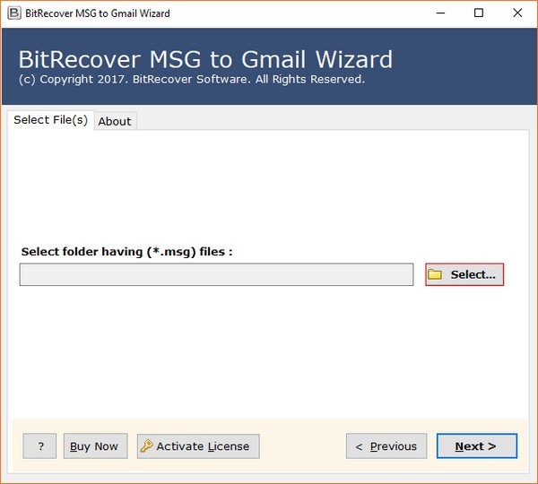 BitRecover  MSG  to  Gmail(WizardMSG到Gmail迁移工具)