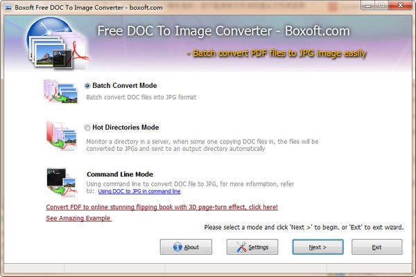 Boxoft  Free  DOC  to  Image  Converter