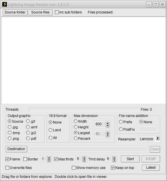 Lightning  Image  Resizer(图片大小调整工具)