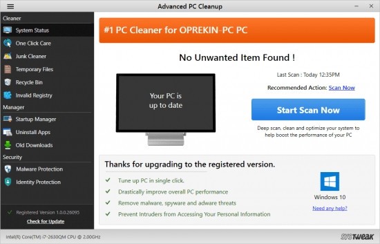 Advanced  PC  Cleanup(垃圾清理工具)