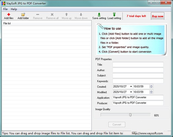 VaySoft  JPG  to  PDF  Converter(JPG转PDF工具)