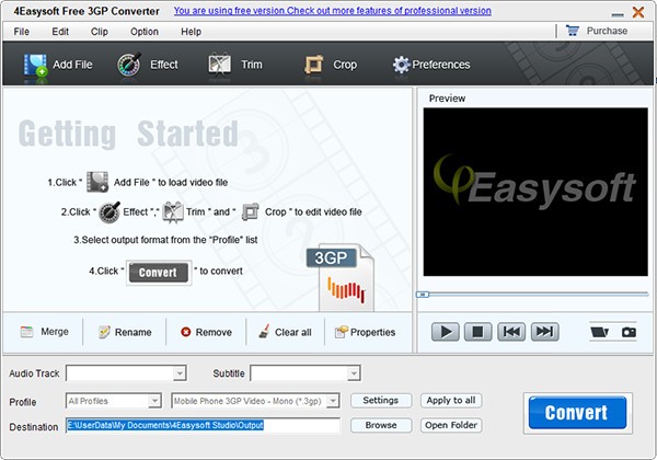 4Easysoft  Free  3GP  Converter(视频转换工具)