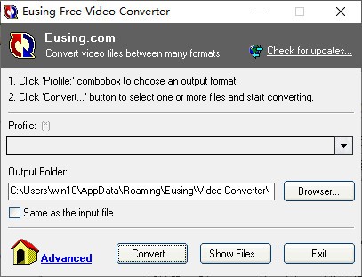 Eusing  Free  Video  Converter(视频转换器)