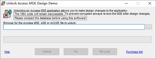 Unlock  Access  MDE  Design(MS  Access  MDE解锁工具)