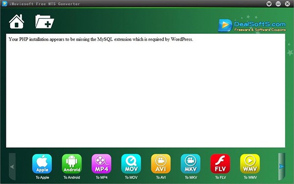 iMoviesoft  Free  MTS  Converter(MTS视频转换工具)