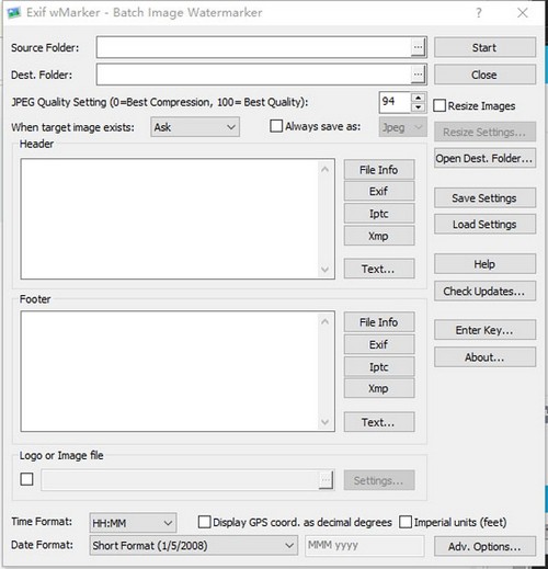 Exif  wMarker(图片批量处理工具)