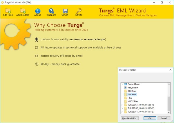 Turgs  EML  Wizard(EML文件转换工具)