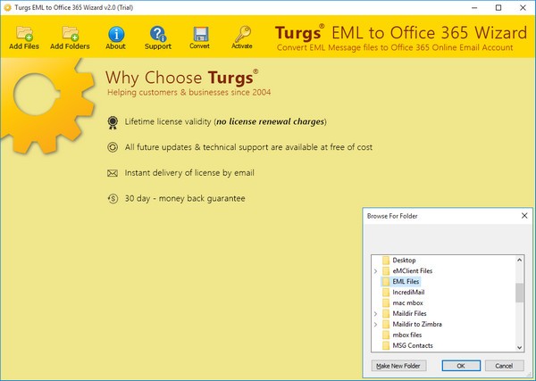 Turgs  EML  to  Office  365 Wizard(EML到Office  365转换器)