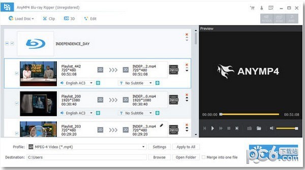 AnyMP4 Bluray  Ripper(蓝光视频转换工具)