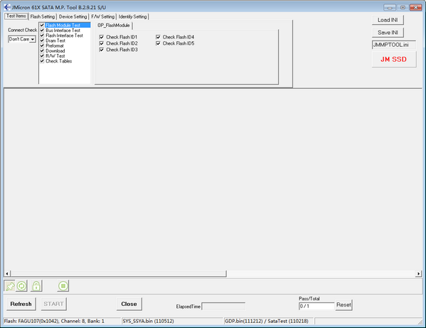 JMF616开卡工具(JMicron  61X  SATA  MP  Tool)