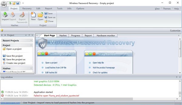 Passcape  Wireless  Password  Recovery(网络密码工具)