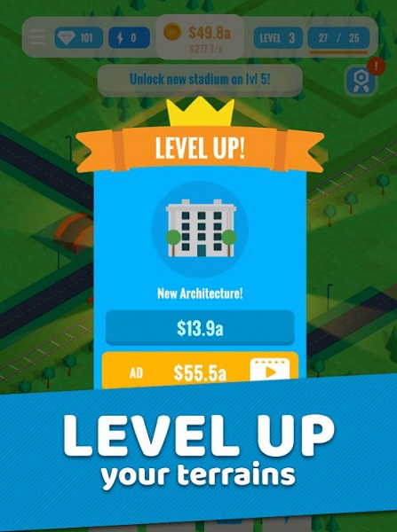 Idle Stadium Builder