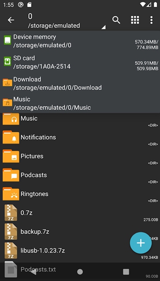 ZArchiver Donate蓝色版 安卓版v1.0.10